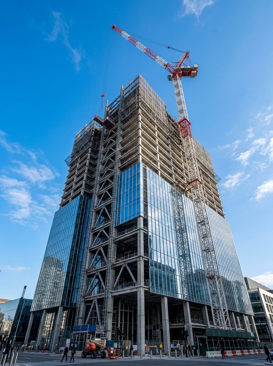 Commercial Construction Contractor Site Operations — Parth Enterprises Civil Engineering Works