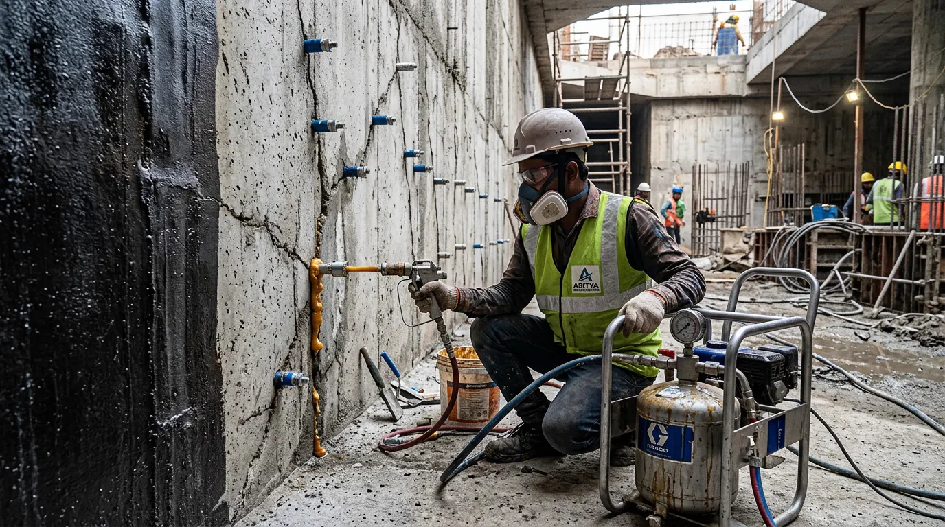 Commercial Waterproofing & Injections