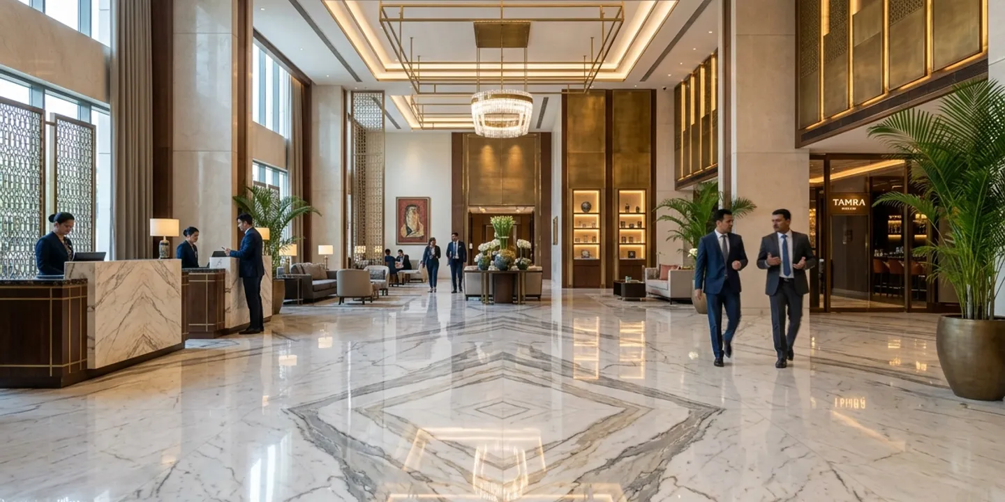 Architectural Stone Inlays: Precision Threshold Transitions and Wall Base Skirting