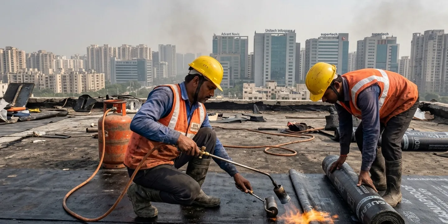 Commercial Waterproofing Contractor in Noida — Multi-Tier Membrane & Basement Tanking Systems