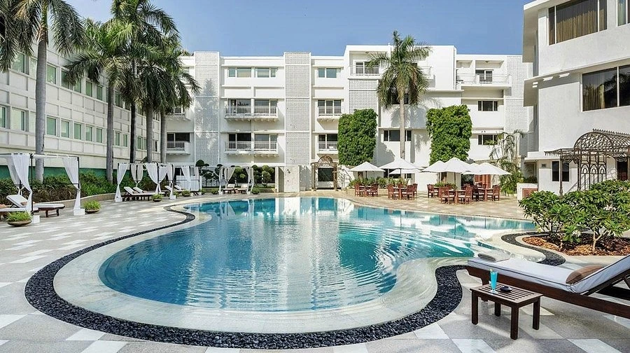 Hotel Swimming Pool Deck Hardscaping & Crystalline Waterproofing in Delhi NCR
